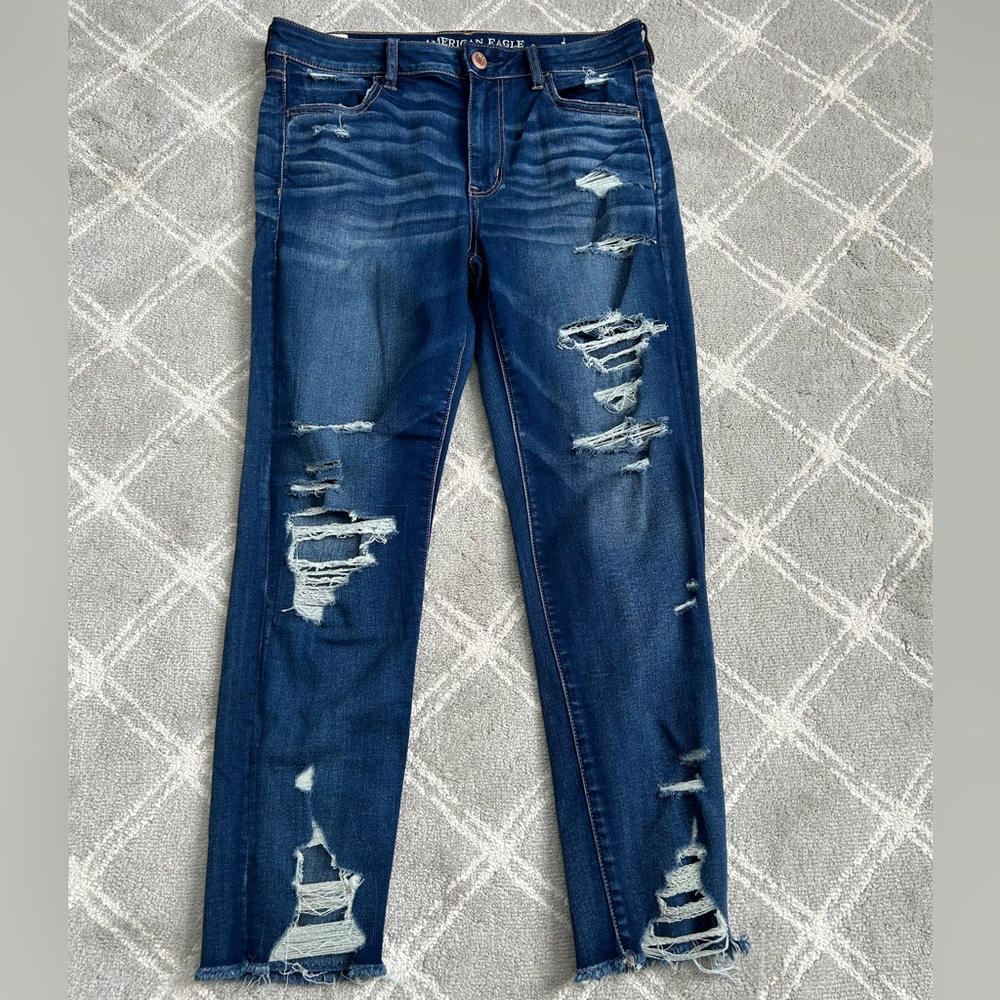 American Eagle Hi-rise Crop Jegging Jeans